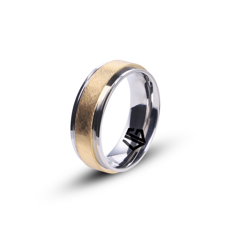 UG Anillo Orum Plateado y Dorado