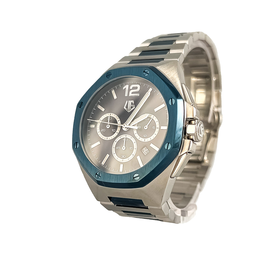 Reloj Impulse, Azul y Plateado