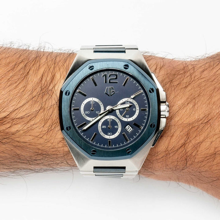 Reloj Impulse, Azul y Plateado